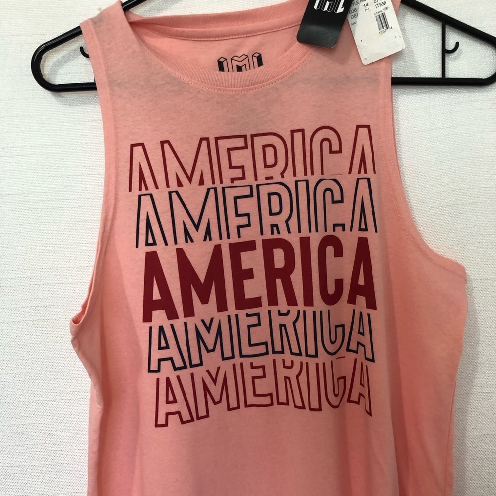 IML Women’s Tank Top Small Orange Red Blue